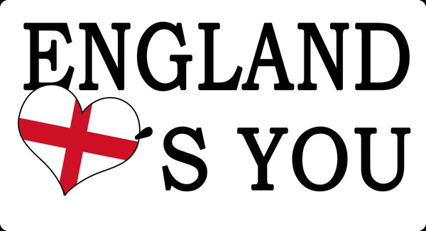 England loves you — Stock Photo, Image