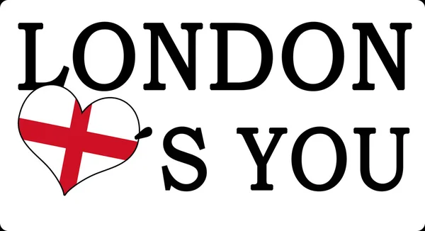 Londres ama-te — Fotografia de Stock