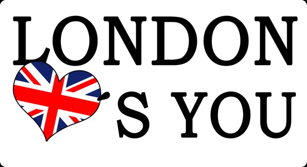 Londres ama-te — Fotografia de Stock