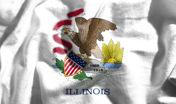 Bandera de Illinois —  Fotos de Stock
