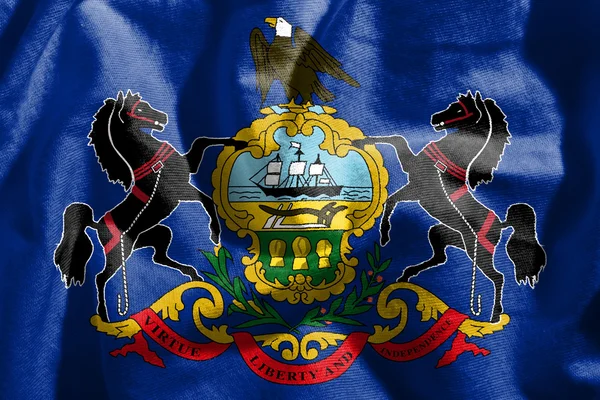 Flaga stanowa Pensylwanii — Zdjęcie stockowe