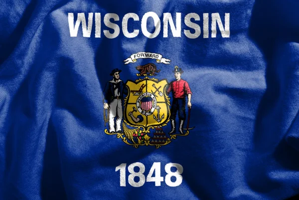 Bandeira de Wisconsin — Fotografia de Stock