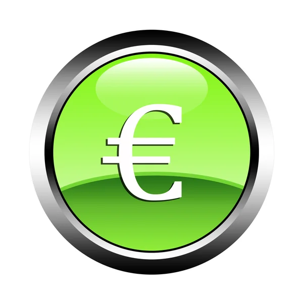 Botón euro — Foto de Stock