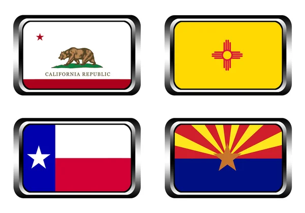 Californië, texas, arizona, new mexico — Stockfoto