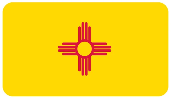 Flaga stanowa nowego Meksyku — Zdjęcie stockowe