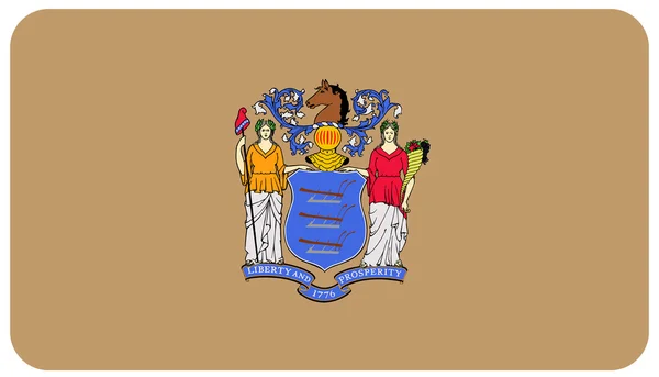 Flag of new jersey — Stock Photo, Image