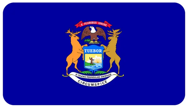 Flag of Michigan — Stock Photo, Image