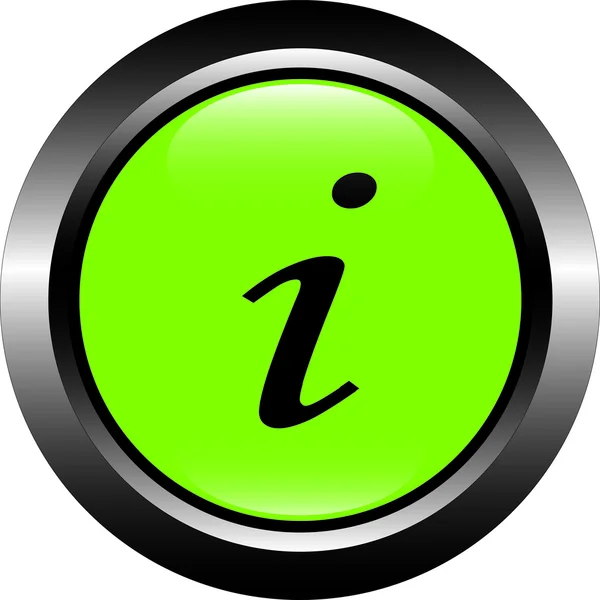 绿色信息矢量按钮 — 图库矢量图片