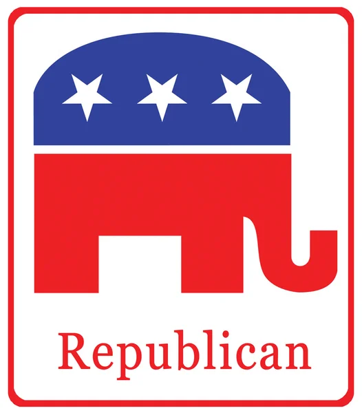 Bandeira republicana — Fotografia de Stock