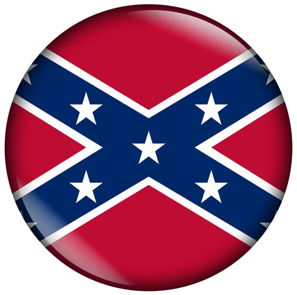 Botão dos Estados Confederados da América — Fotografia de Stock