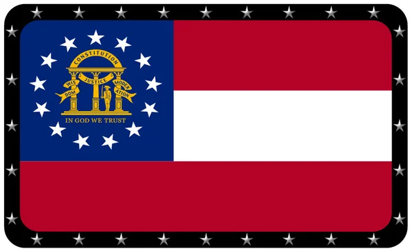 Georgiens flag - Stock-foto