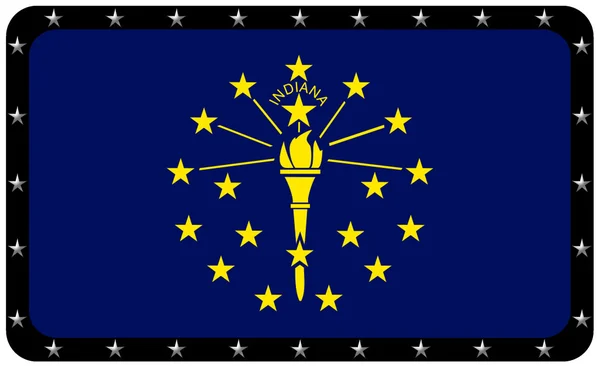 Bandera de Indiana —  Fotos de Stock