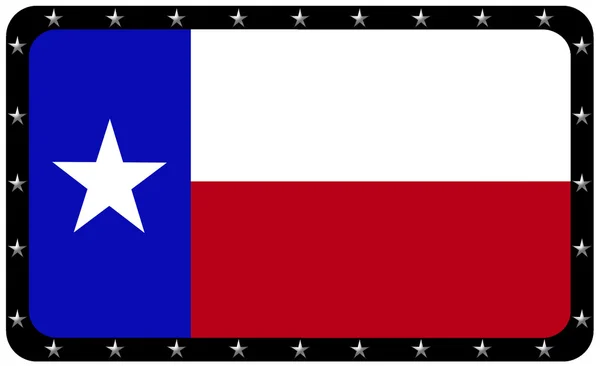Vlajka státu texas — Stock fotografie