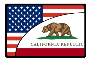 America california flag clipart