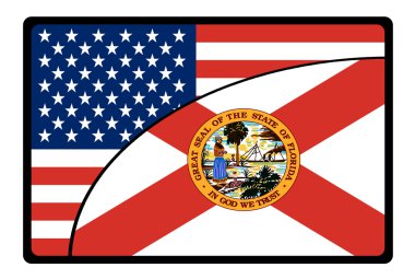America florida flag clipart