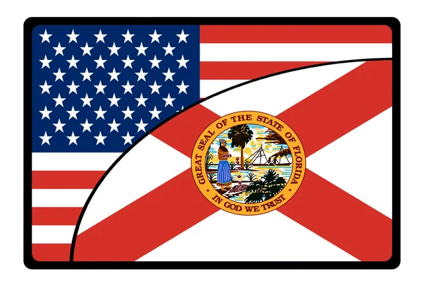 Amerikansk florida flag - Stock-foto