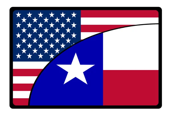 America bandiera texana — Foto Stock