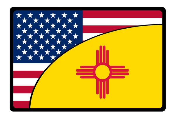 America new mexico flag — Stockfoto