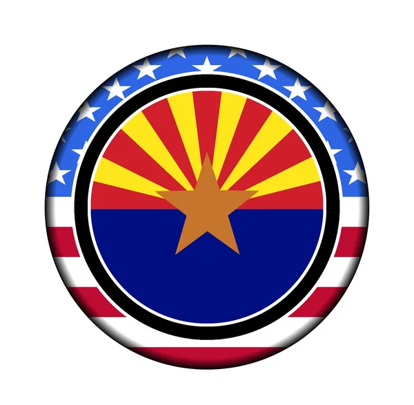 America arizona button — Stock Photo, Image