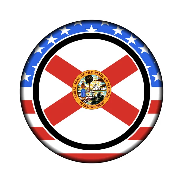 美国佛罗里达州按钮 — 图库照片