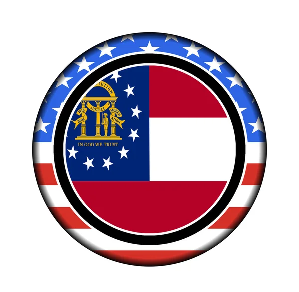 America georgia button — Stock Photo, Image