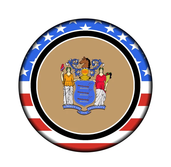 America new jersey button — Stock Photo, Image