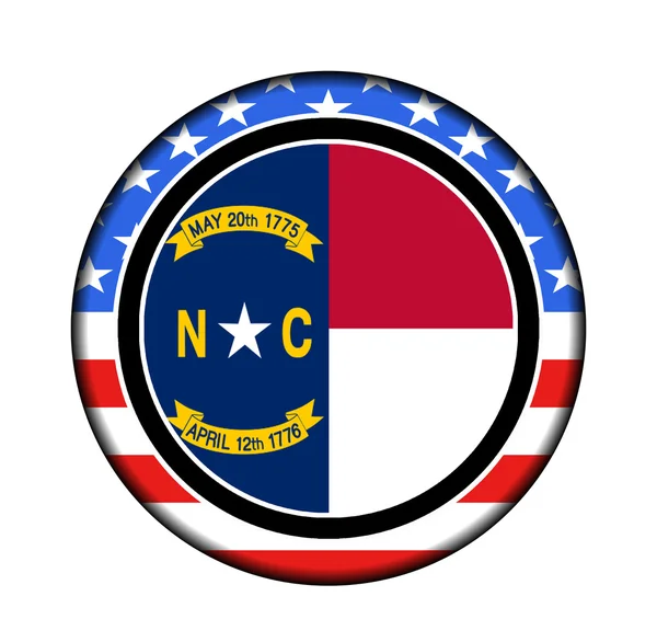 América botón de Carolina del Norte — Foto de Stock