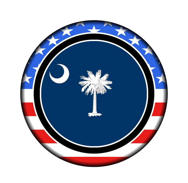 América botón de Carolina del Sur — Foto de Stock