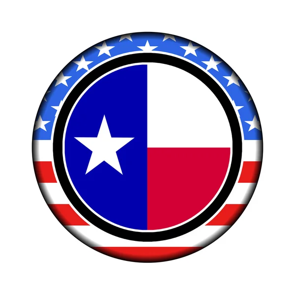 Amerika texas button — Stockfoto