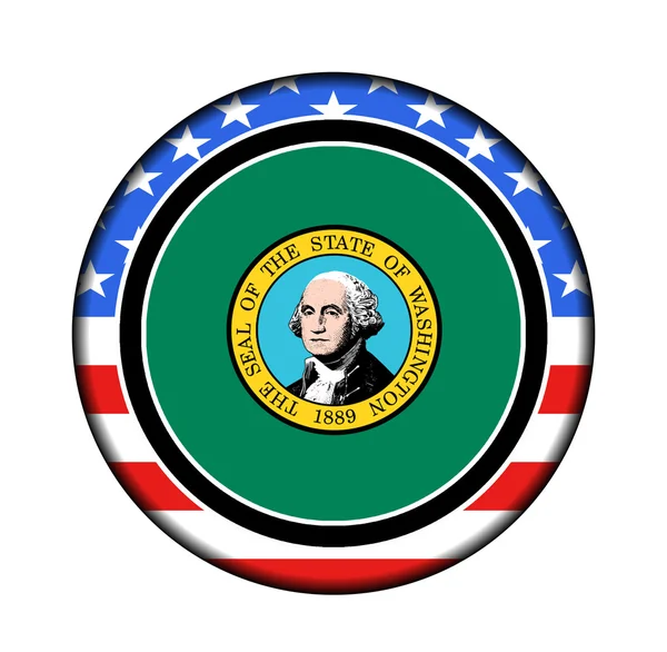 Ameryka Waszyngton przycisk — Zdjęcie stockowe