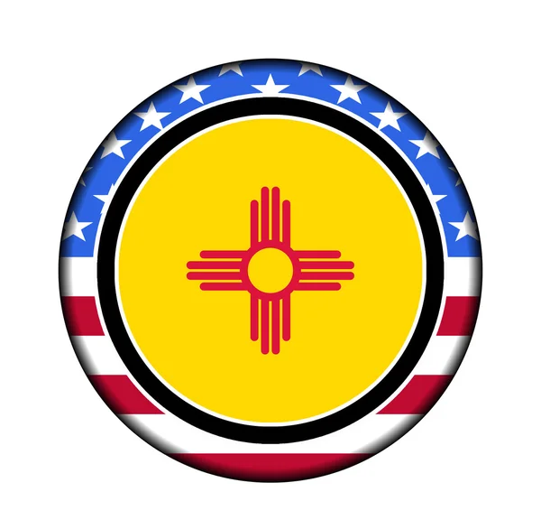 America new mexico button — Stock Photo, Image
