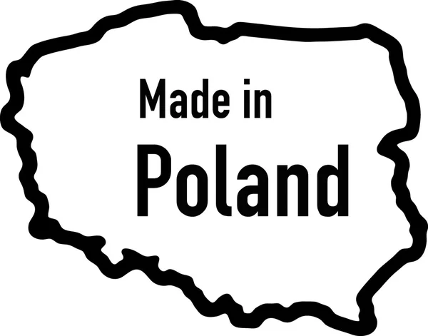 Made in poland — Stock Vector