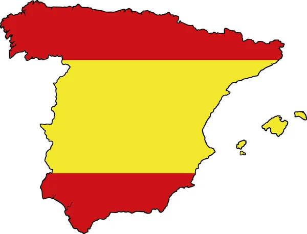Карта Испании — стоковый вектор