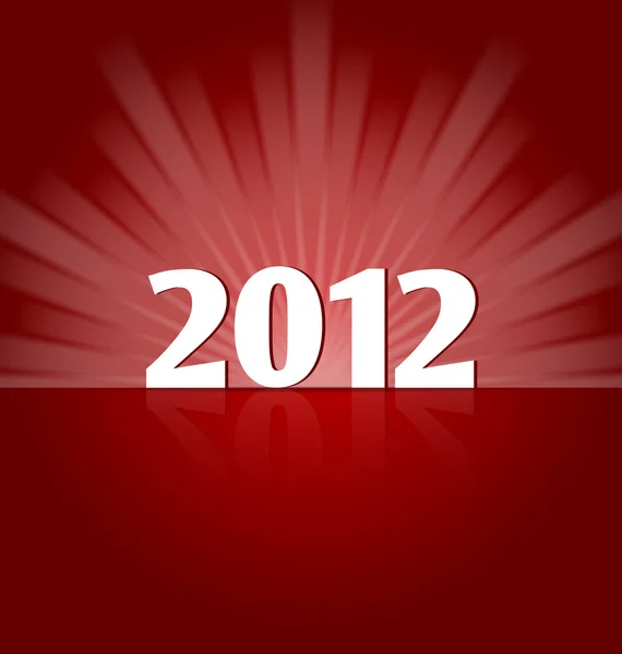 Año Nuevo 2012 en el escenario — Vector de stock
