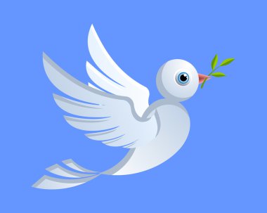 Dove of peace clipart