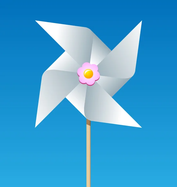 ペーパー風車 — ストックベクタ