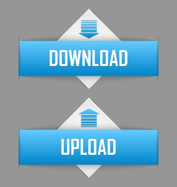 Download ve upload düğme