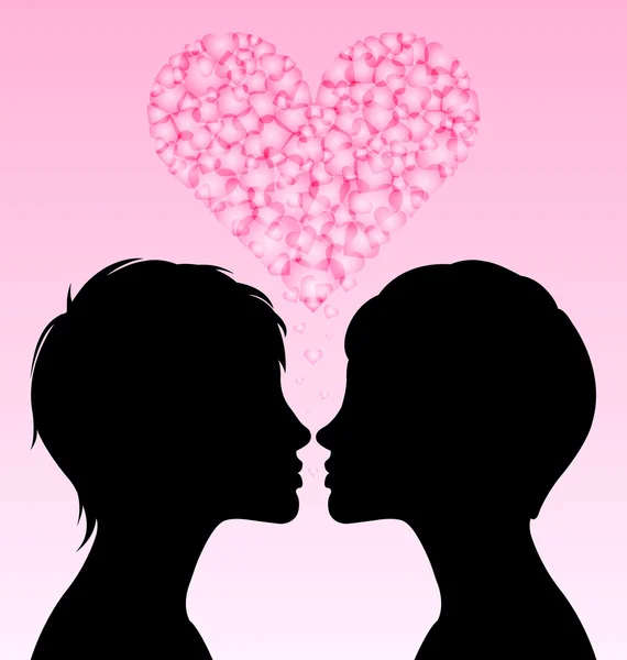 Lesbienne amour — Image vectorielle