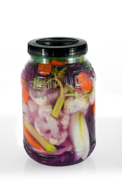 Vegetables in brine conserved for winter