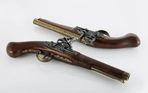 Old duel pistols — Stock Photo, Image
