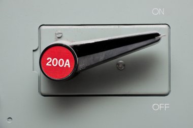 On/off switch handle clipart