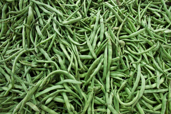 stock image Green beans raw background