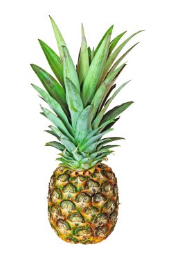 Beyaz üstüne ananas