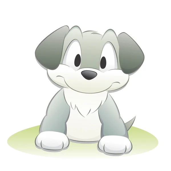 Cute Cartoon Dog — Stock Vector