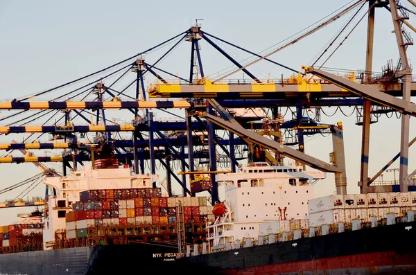 Cargo ship at Port — Stock Photo, Image