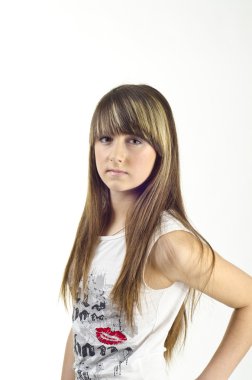 güzel kız model beyaz