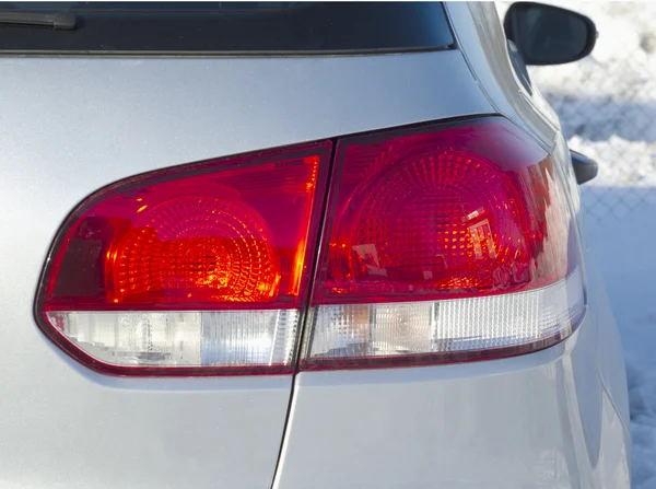 Auto achterste licht close-up — Stockfoto