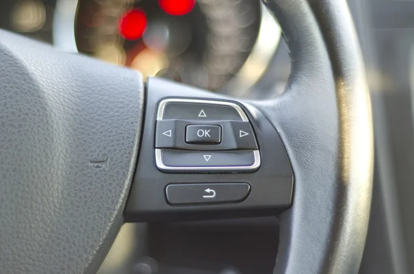 Multifunctional steering wheel — Stock Photo, Image