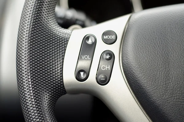 Multifunctional steering wheel left side — Stock Photo, Image