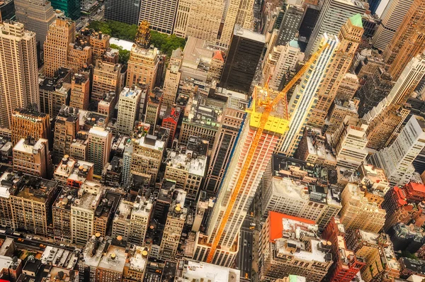 New York skyscrapers bird view — Stock Photo, Image